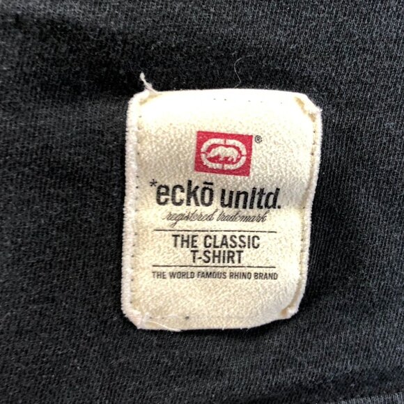 Ecko Unltd Men T-Shirt 2XL Black Short Sleeve Cotton Casual Graphic Tee Crewneck - Picture 3 of 14